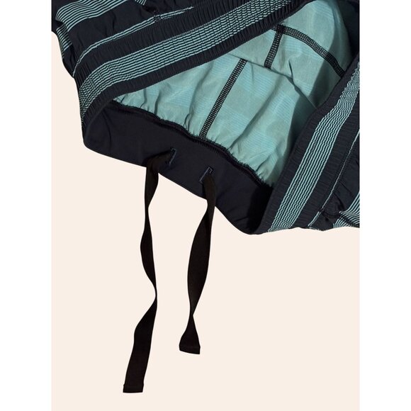 Like New Lululemon Mens Core Shorts 11" Navy Teal Stripe Swift Athletic M - Picture 8 of 8